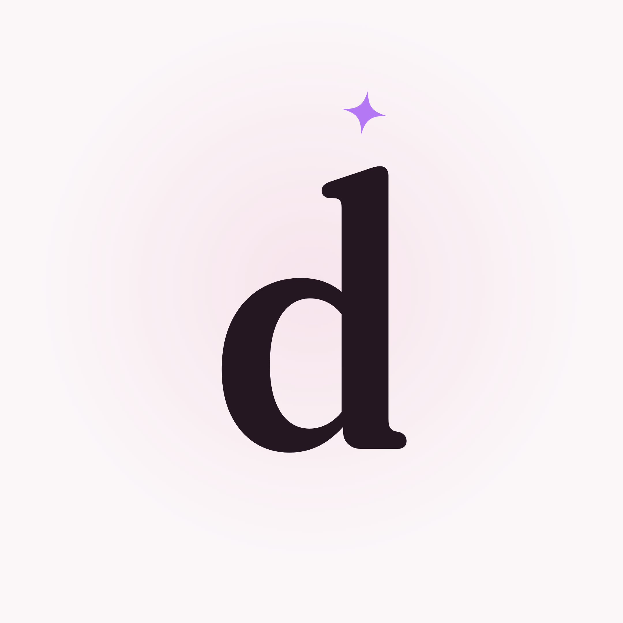 Monograma d + estrela (fundo claro)